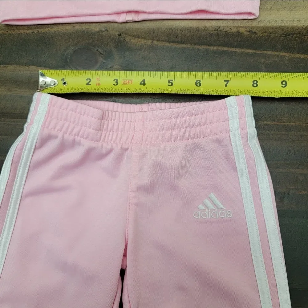 Adidas Girls Classic Tricot Track Set of Two Pink Sporty Size 3 Months